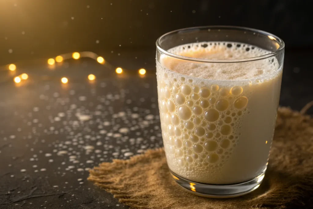 Baking with Kefir : Close-up of Kefir, displaying its thick texture