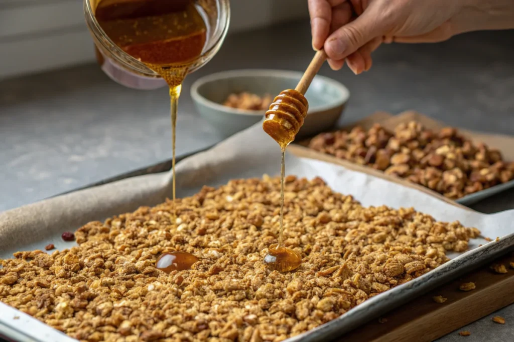Adding Natural Sweetener to Homemade Vanilla Granola