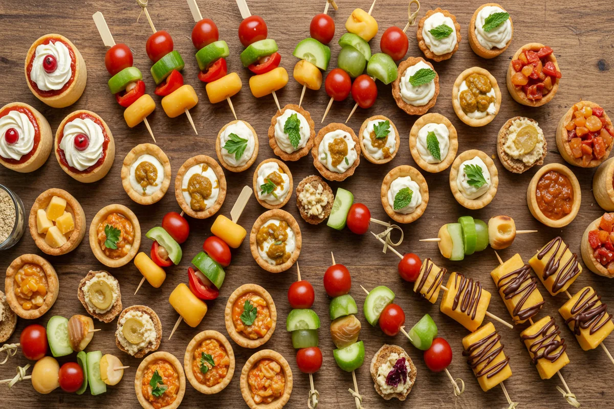 Justalittlebite Recipes for Parties: Colorful Appetizer Assortment