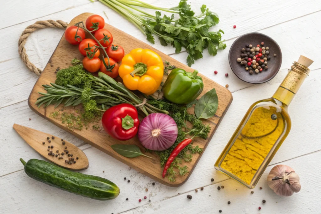Cook Sajata : Fresh items for sajata cooking.
