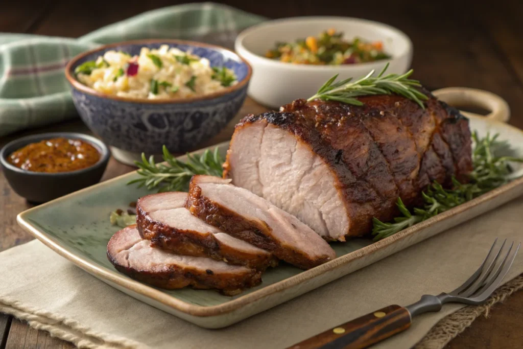 Smoked pork shoulder, perfect for advanced smoker users with tender pulled pork.