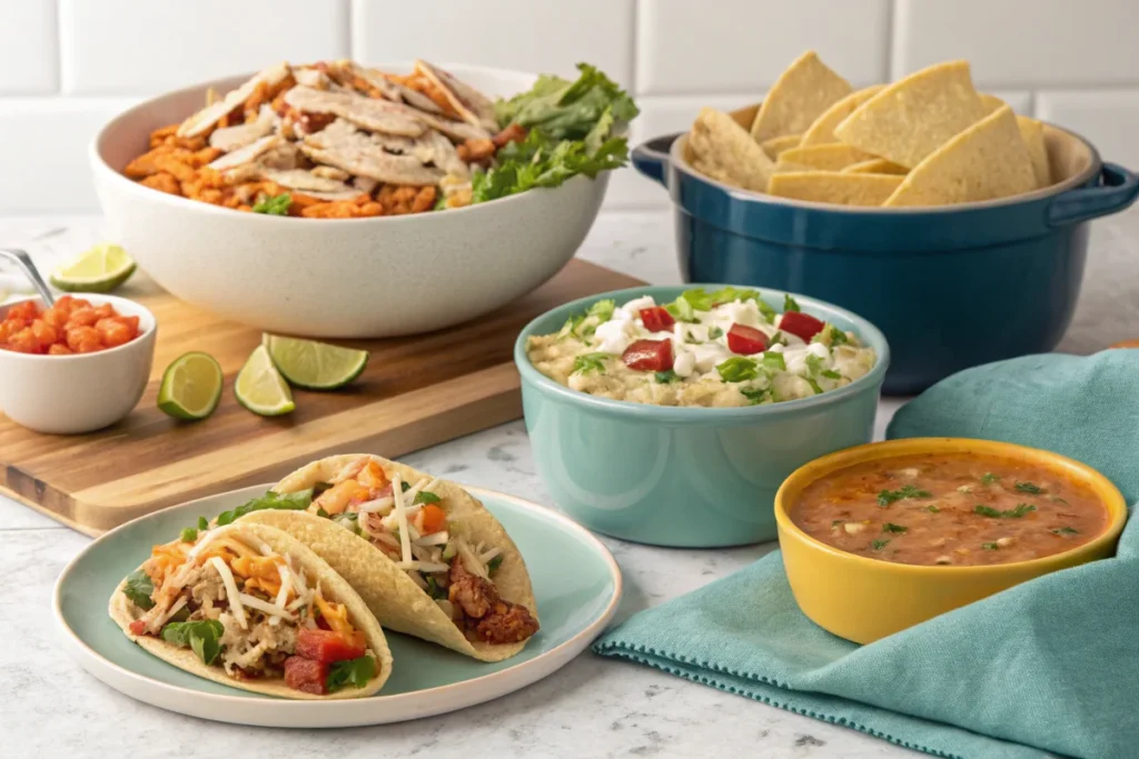 Different dishes made using Leftover Rotisserie Chicken.