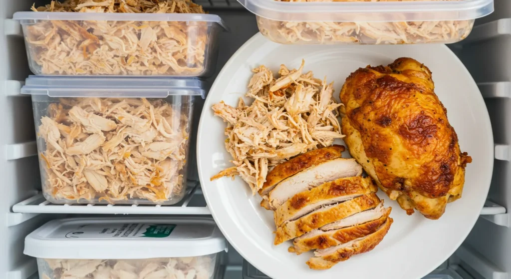Wondering can you freeze rotisserie chicken? See various storage options.