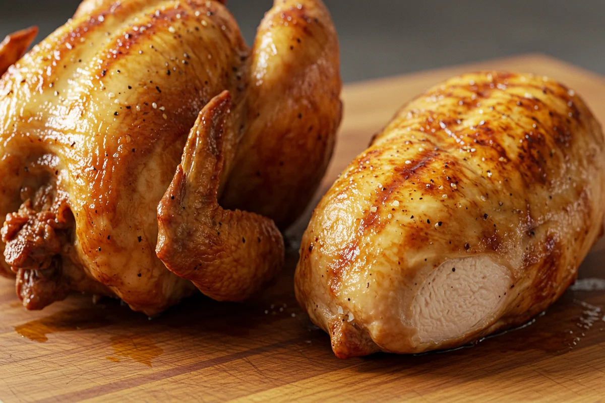 Rotisserie chicken vs chicken breast comparison
