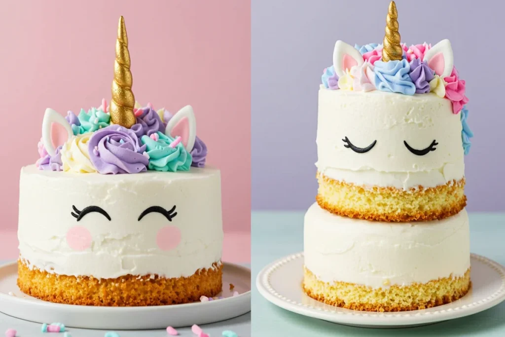 Naturally Unicorn Cake: Side-by-side image of a dessert cake and a cannabis bud, illustrating two different meanings