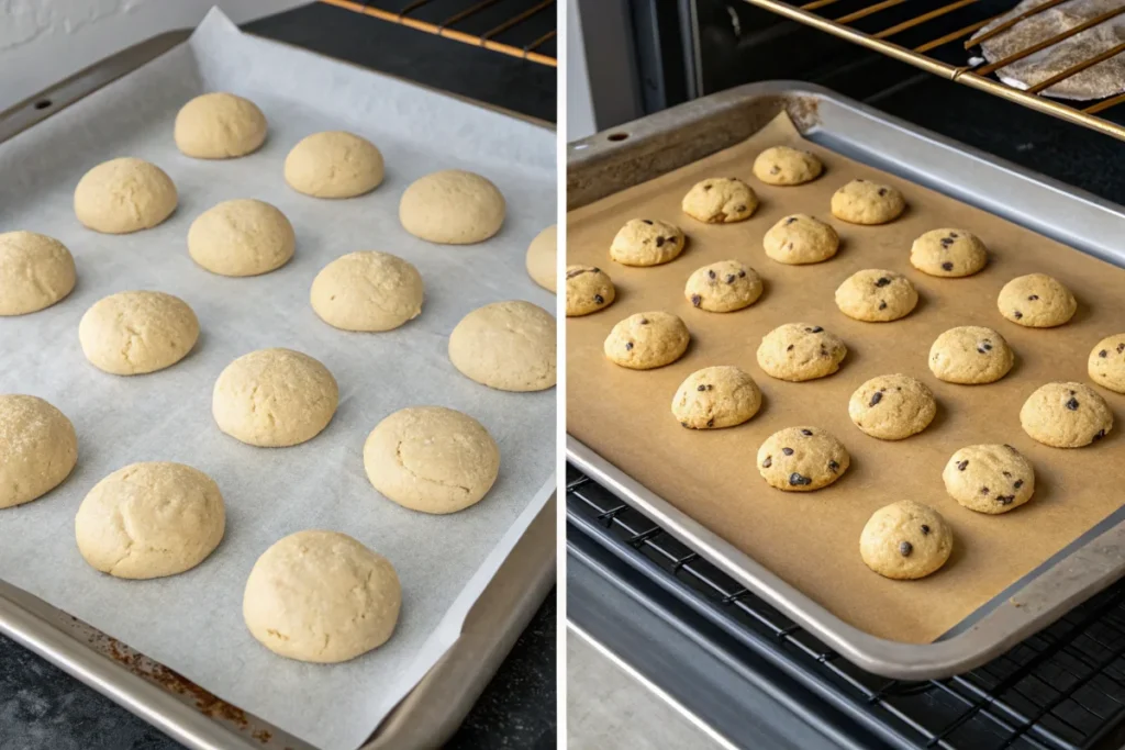 Compare process, should cookie dough rest before baking.